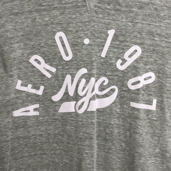 Aeropostale Hoodie Light Grey Small - Picture 2 of 4